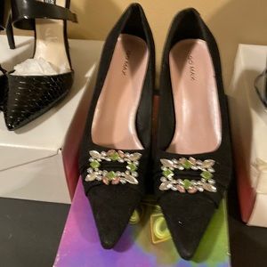 Black suede shoe size 8.5